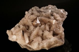 UNUSUAL Beta Quartz Crystal on Dolomite JOPLIN,  MISSOURI 2