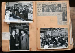 OLD TV SCRAPBOOK Melb ' The Oxford Show ' over 60 photos,  cuttings etc 1957 4