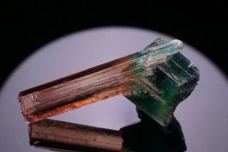 UNIQUE GEM Bi - Color Tourmaline Crystal CRUZEIRO,  BRAZIL 3