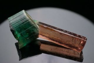 UNIQUE GEM Bi - Color Tourmaline Crystal CRUZEIRO,  BRAZIL 8