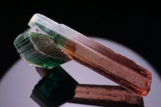 UNIQUE GEM Bi - Color Tourmaline Crystal CRUZEIRO,  BRAZIL 9