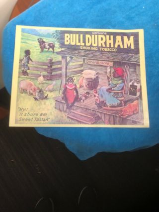 Bull Durham Smoking Tobacco Vintage Print Poster