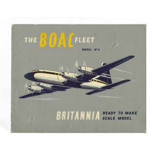 B.  O.  A.  C.  Bristol Britannia Card Model C1960 In
