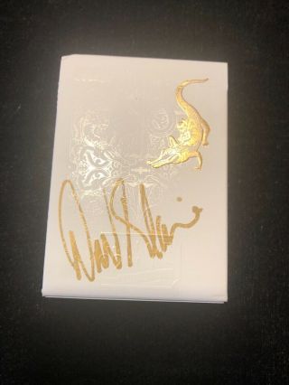 David Blaine Signed Gold Gatorbacks
