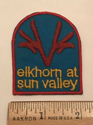 Elkhorn At Sun Valley Idaho Id Skiing Resort Ski Area Embroidered Patch Badge