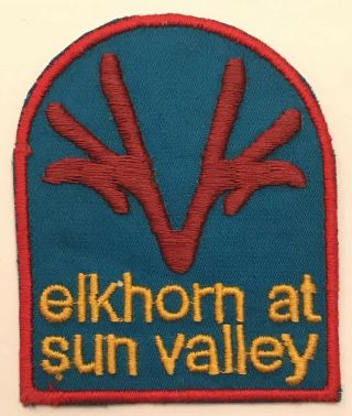 Elkhorn at Sun Valley Idaho ID Skiing Resort Ski Area Embroidered Patch Badge 2