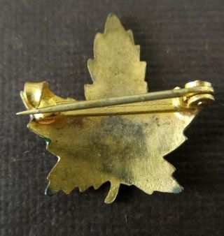Vintage Spokane Canada Enamel Maple Leaf Pin Brooch 3
