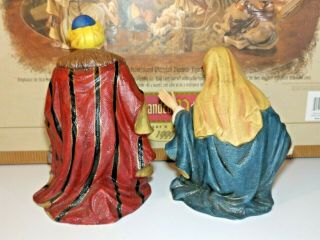 1999 Grandeur Noel 9 Piece Hand Painted Porcelain Nativity Set Collector Edition 7