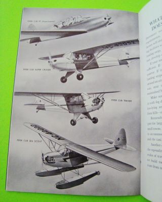 rare 1944 PIPER AIRCRAFT WW II BOOKLET 
