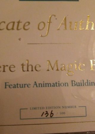 WDCC - Where The Magic Begins - Feature Animation Building Limited Edition 136 6