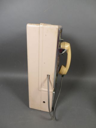 Vintage GTE Automatic Electric Rotary Pay Phone Single Coin Slot Telephone 7
