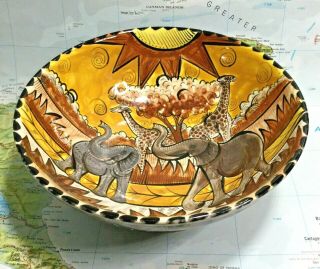 Vintage Penzo Of Zimbabwe Handmade African Decorative Bowl
