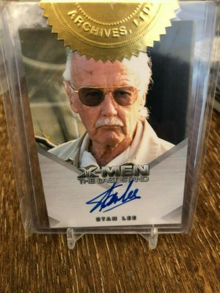 2006 Rittenhouse X - Men The Last Stand Signed Autographed Stan Lee Marvel