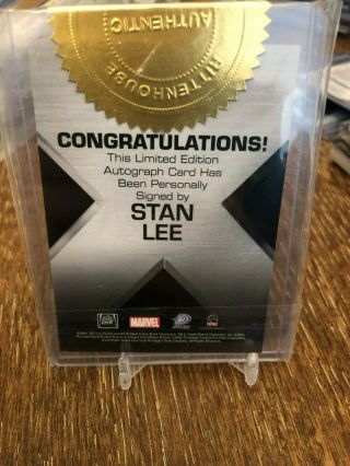 2006 Rittenhouse X - Men The Last Stand Signed Autographed Stan Lee Marvel 2