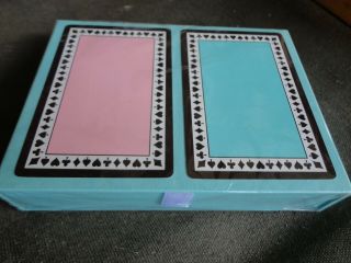Vintage Tiffany & Co.  Playing Cards Box Tiffany Blue & Pink 3