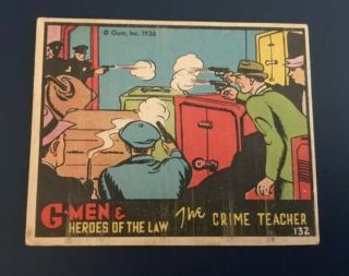 1936 Gum G - Men & Heroes Of The Law No.  132