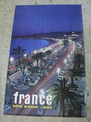 3 France Posters,  1960s:,  Riviera Cote D 