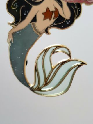 AUTHENTIC Lilypad Mermaid Lagoon Designer Mermaid Le 75 Fantasy Pin Disney 3