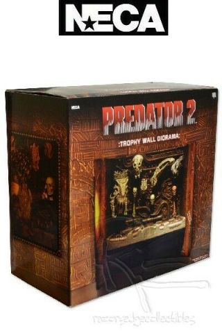 Neca Predator 2 Trophy Wall Diorama with Exclusive Skull and Rare 2