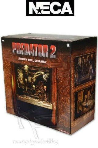 Neca Predator 2 Trophy Wall Diorama with Exclusive Skull and Rare 3