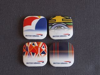 British Airways Utopia Tails Livery Button Badges X 4