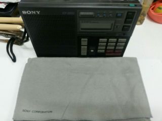 Sony ICF - 2003 AM FM SW Shortwave Radio PLL Portable Synthesized Receiver,  EUC 2