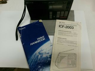 Sony ICF - 2003 AM FM SW Shortwave Radio PLL Portable Synthesized Receiver,  EUC 4