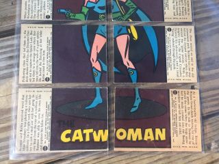 Vintage 1966 Batman Trading Cards Puzzle Set “CATWOMAN” 3