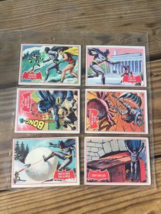 Vintage 1966 Batman Trading Cards Puzzle Set “CATWOMAN” 4