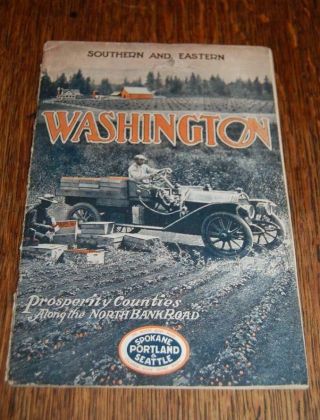 1914 Spokane Portland & Seattle Railway Washington Southern Eastern Brochure