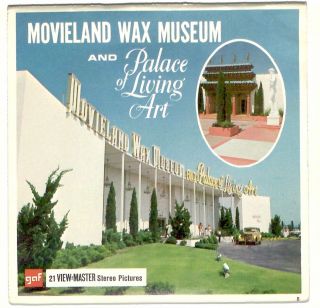 Vintage Gaf View Master Movieland Wax Museum & Palace Of Living Art Reel Set Old