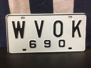 Wvok 690 Alabama Radio License Plate Booster