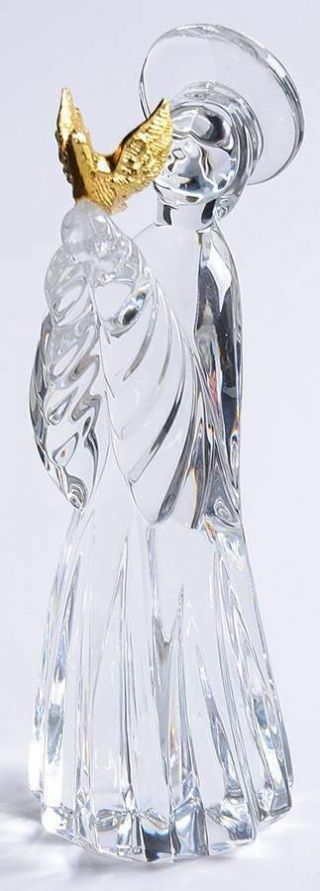 Gorham Crystal Nativity Figurine Angel With Dove 68364