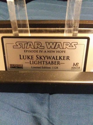 Star Wars Master Replicas Luke Skywalker A Hope Limited Edition Lightsaber 9