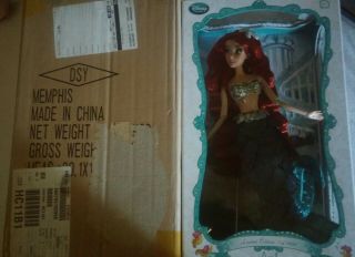 Disney Store Ariel The Little Mermaid 17 " Doll Limited Edition Of 6000 Le Nib
