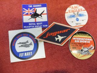 Aac Eagles Rn Helicopter Display,  Jaguar,  Sea Harriers Air Display Stickers X5