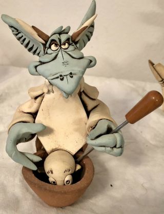 Rex Benson Clay Piece Made Of Clay Art Pottery Lazy Dopey Dragon