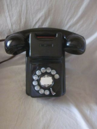 Kellogg Small Bakelite " Red - Bar " Wall Telephone
