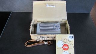 Sharp Blue Tr - 173 Transistor Radio Japan With Papers