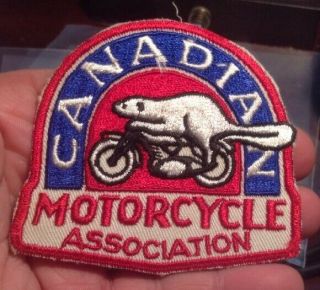 Vintage Canadian Motorcycle Association Patch Shape
