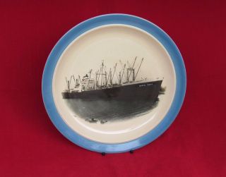 United States Lines American Courier Souvenir Plate - Nautiques Ships Worldwide