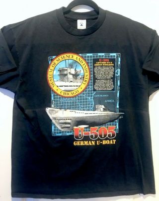 Vtg (1993) U - 505 Chicago Museum Of Science & Industry T - Shirt Xl