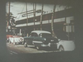 1950s Home Movie 8mm Color Film - Honolulu - Cars,  Airplanes,  Hula,  Boats,