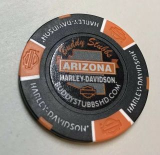 Harley - Davidson Poker Chip - Buddy Stubbs Arizona Hd,  Pheonix 115th Anniversary
