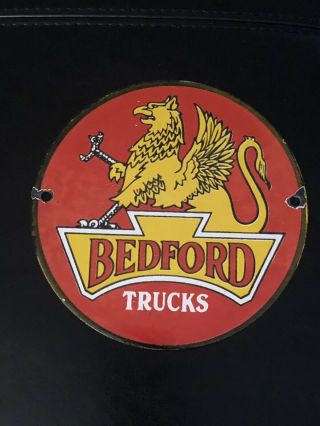 Bedford Trucks 6” Advertising Metal Sign