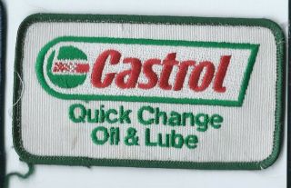 Castrol Quick Change Oil & Lube Patch 2 - 1/2 X 4 - 1/2 Edmond Ok