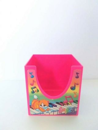Vintage Lisa Frank Stationery Box Cube With Cat 