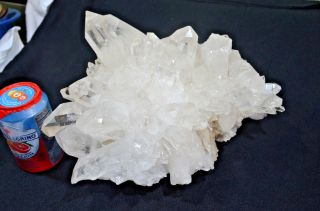 Clear Quartz Crystal Cluster extra large 15.  3 lbs,  13 