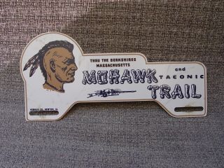 Mohawk Trail Thru The Berkshires Massachusetts Souvenir License Plate Topper