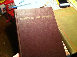 A - 16 Old Antique Book Music Hymnal Songs Of The Church 1959